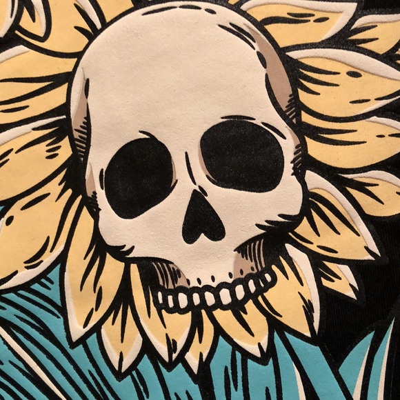 NWT GSTR Grow Where You’re Planted Shirt. Unisex Top. Black with teal & yellow - Picture 10 of 14